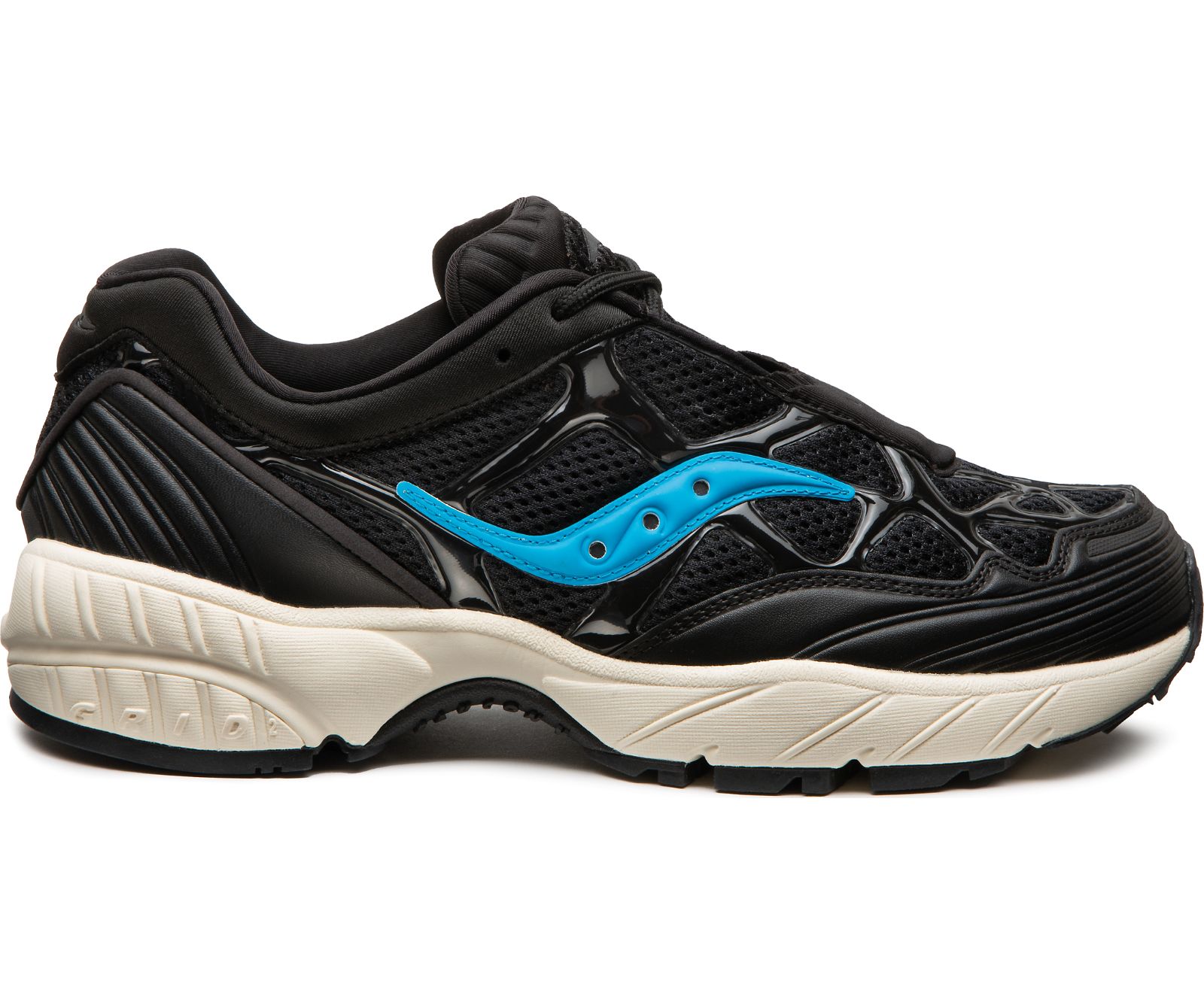 Saucony Grid Web Men\'s Originals Black / Blue | Canada 378FDNM